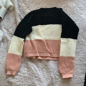 Black white and pink sweater!